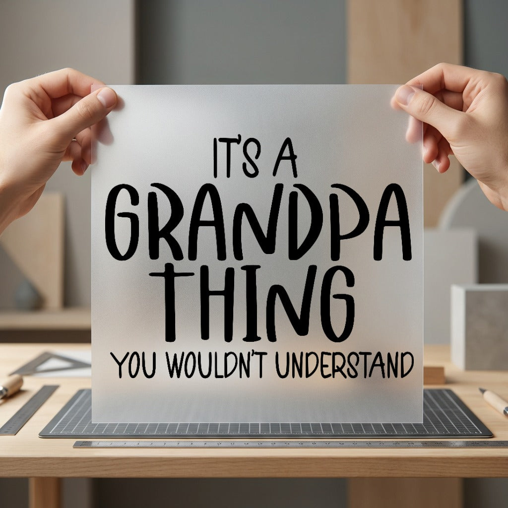Grandpa Thing Humorous Diy Grandpa Funny Ready to Press DTF Transfer for Dtf