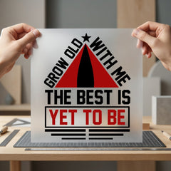 Grow Old Quote Retro Retro Aesthetic Ready to Press DTF Transfer for Dtf