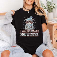 Grumpy Raccoon Winter Retro Winter Funny Ready to Press DTF Transfer for Dtf