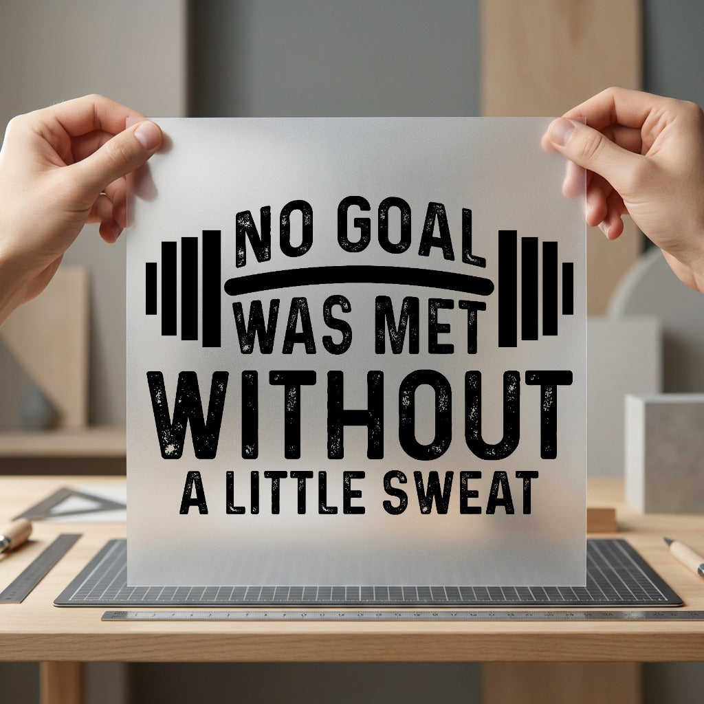 Gym Motivation Barbell Fitness Vintage Retro Ready to Press DTF Transfer for Dtf