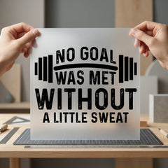 Gym Motivation Barbell Fitness Vintage Retro Ready to Press DTF Transfer for Dtf