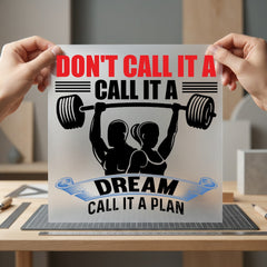 Gym Motivation Don Call Fitness Gym Ready to Press DTF Transfer for Dtf
