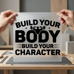 Gym Motivation Fitness Quote Fitness Gym Ready to Press DTF Transfer for Dtf