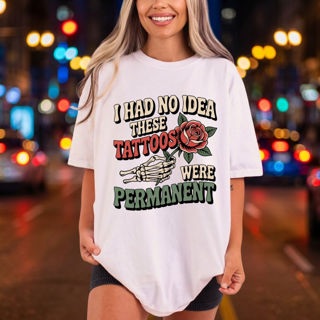 Had Idea These Tattoos Vintage Retro Ready to Press DTF Transfer for Dtf