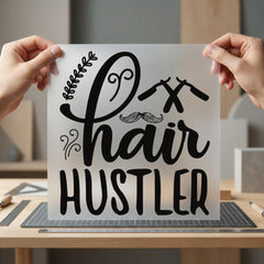 Hair Hustler Barbershop Style Aesthetic Ready to Press DTF Transfer for Dtf