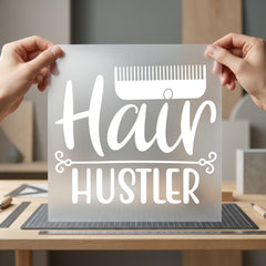 Hair Hustler Comb Stylist Aesthetic Ready to Press DTF Transfer for Dtf