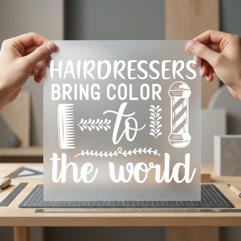 Hairdressers Bring Color Stylist Aesthetic Ready to Press DTF Transfer for Dtf