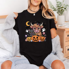 Halloween Cow Cat Spooky Halloween Pet Ready to Press DTF Transfer for Dtf