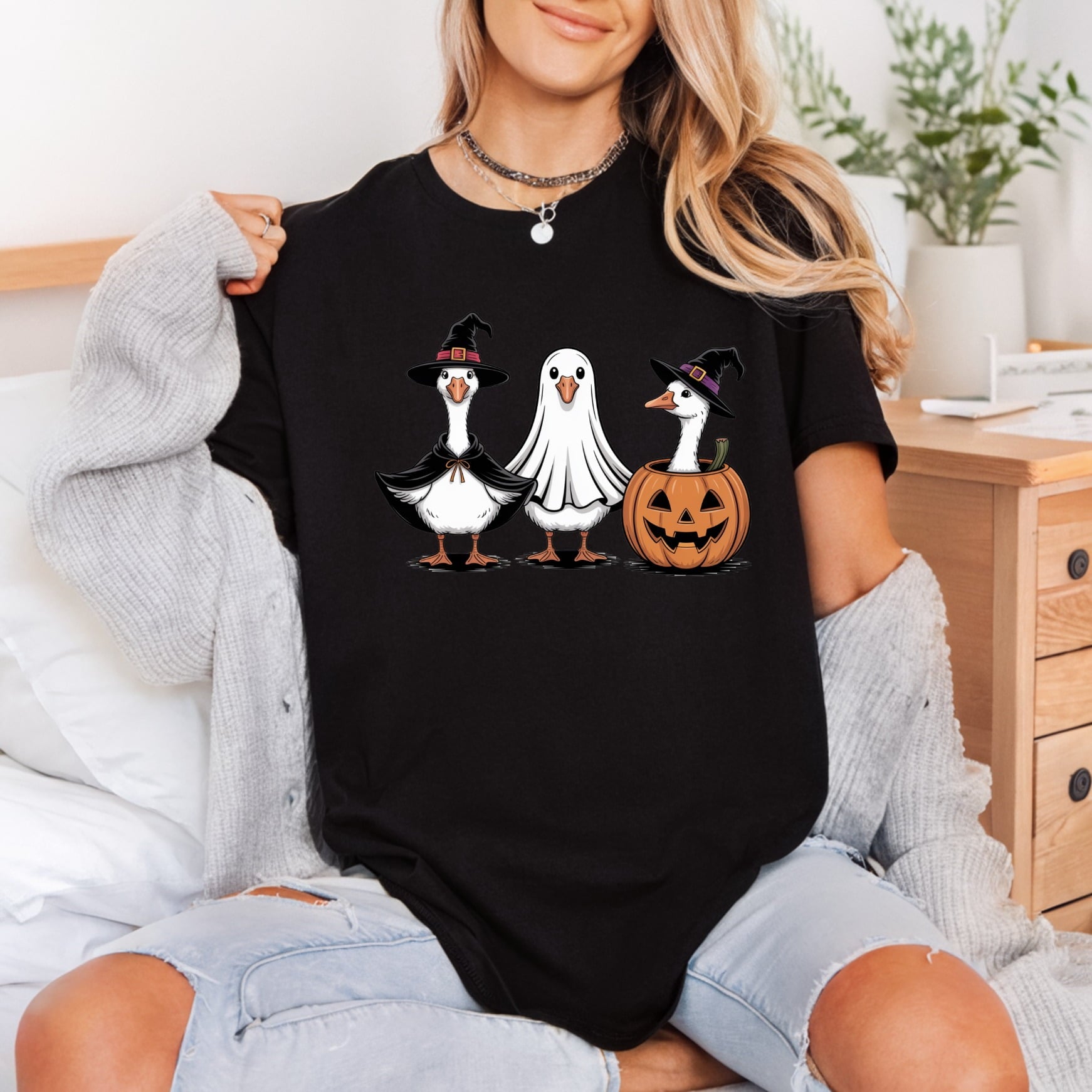 Halloween Ducks Spooky Diy Halloween Fall Ready to Press DTF Transfer for Dtf