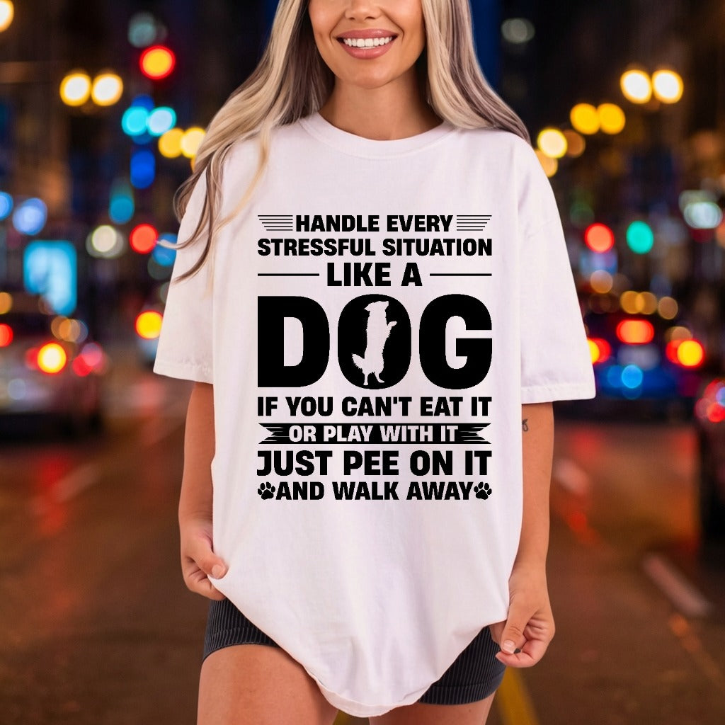 Handle Stress Like Dog Mom Dad Ready to Press DTF Transfer for Dtf
