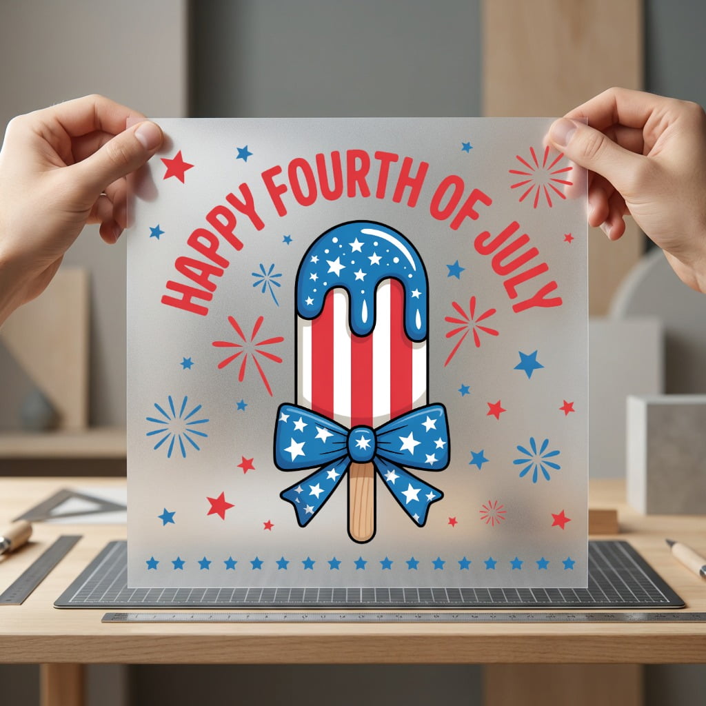 Happy Fourth July Popsicle Fourth Of July 4th Of July Ready to Press DTF Transfer for Dtf