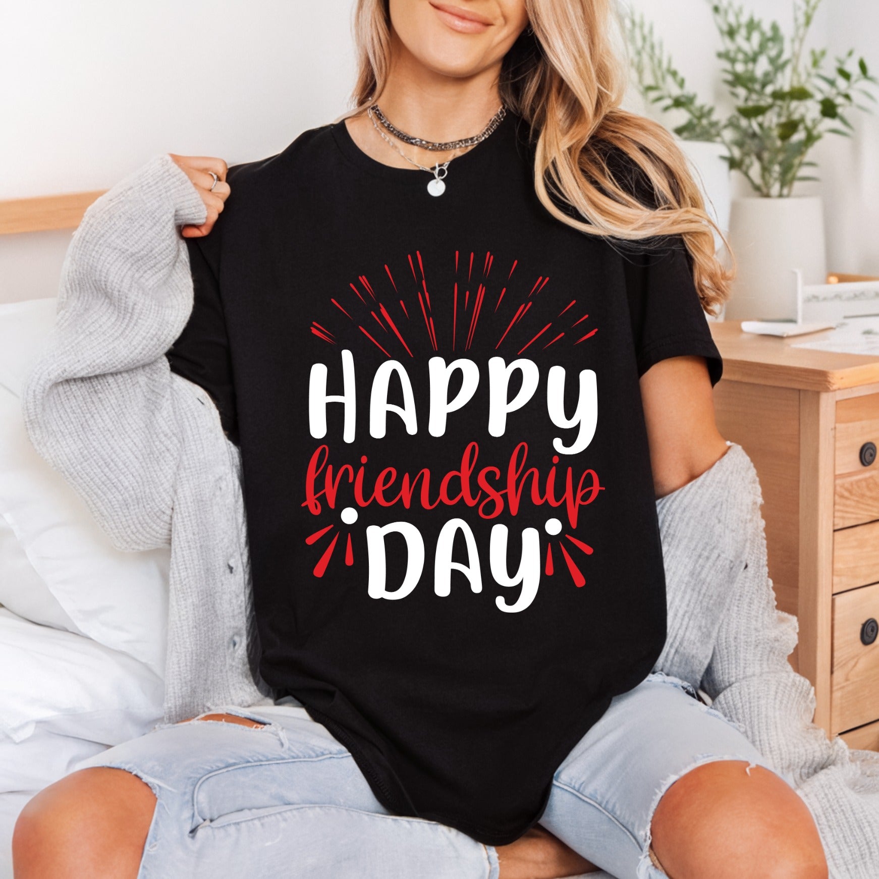 Happy Friendship Day Celebration Cute Quotes Collection Good Vibes Collection Ready to Press DTF Transfer for Dtf