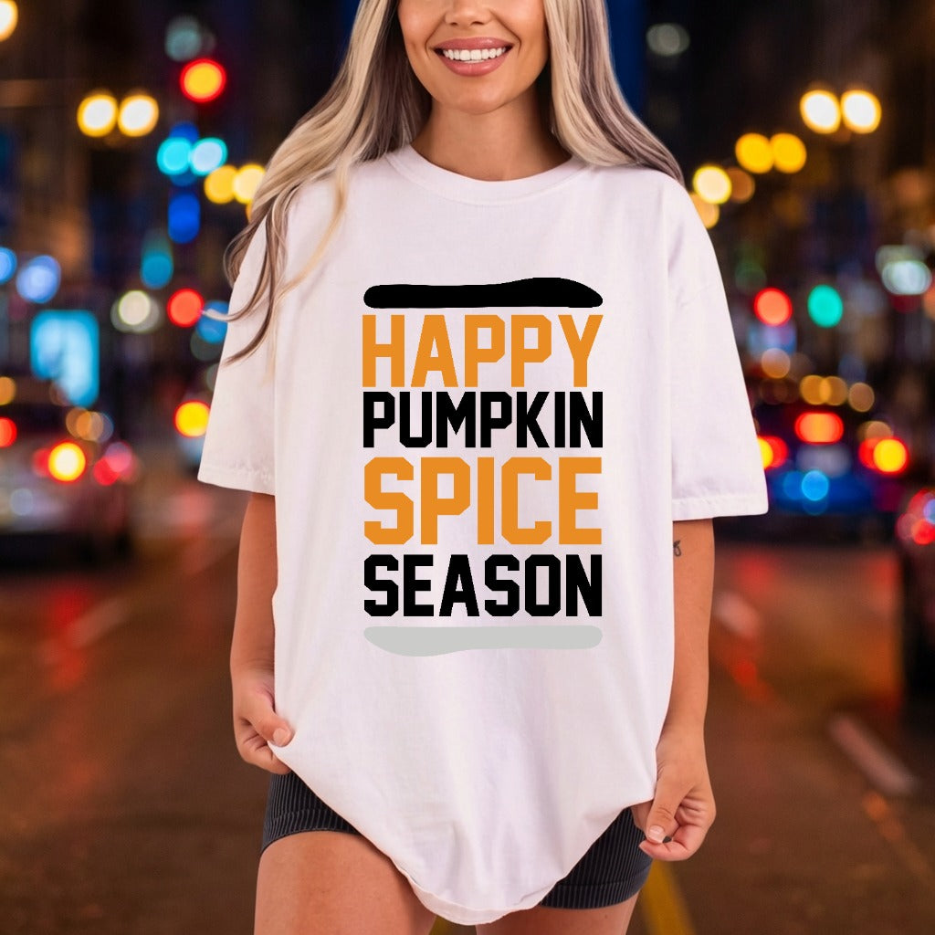 Happy Pumpkin Spice Season Thanksgiving Autumn Ready to Press DTF Transfer for Dtf