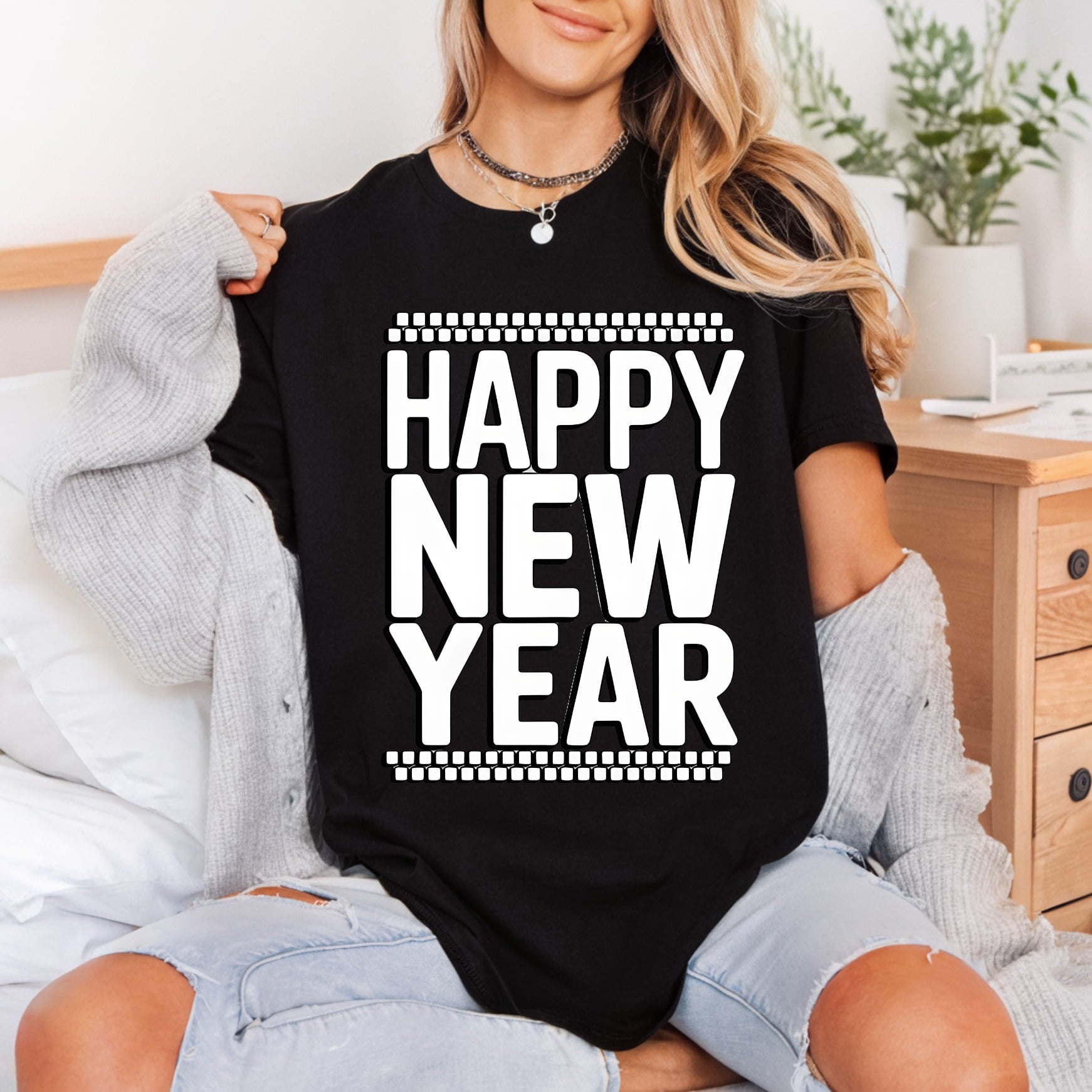 Happy Year Celebration Diy Aesthetic Ready to Press DTF Transfer for Dtf