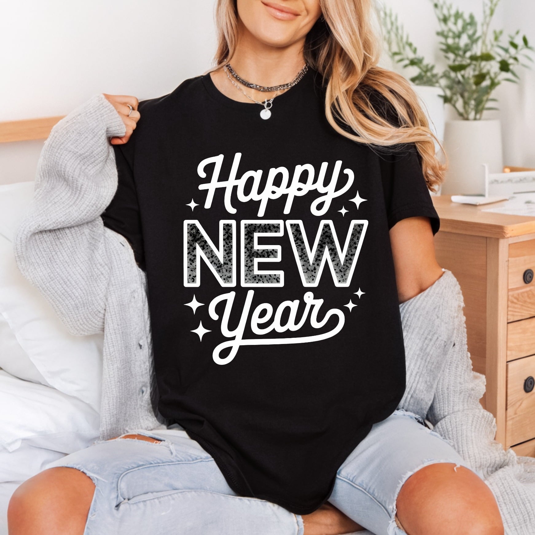 Happy Year Celebration Diy Christmas Aesthetic Ready to Press DTF Transfer for Dtf