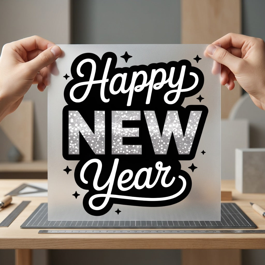 Happy Year Celebration Diy Christmas Aesthetic Ready to Press DTF Transfer for Dtf