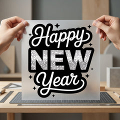 Happy Year Celebration Diy Christmas Aesthetic Ready to Press DTF Transfer for Dtf