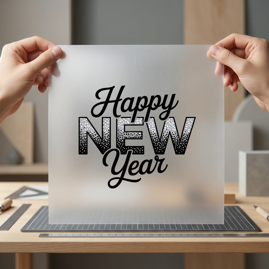 Happy Year Celebration Diy Christmas Vintage Ready to Press DTF Transfer for Dtf