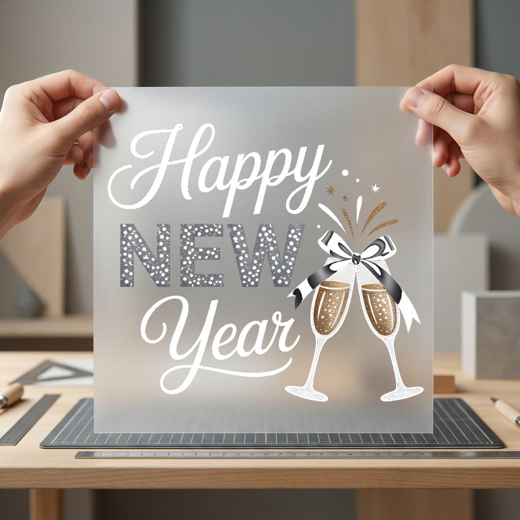 Happy Year Celebration Festivity Christmas Ready to Press DTF Transfer for Dtf