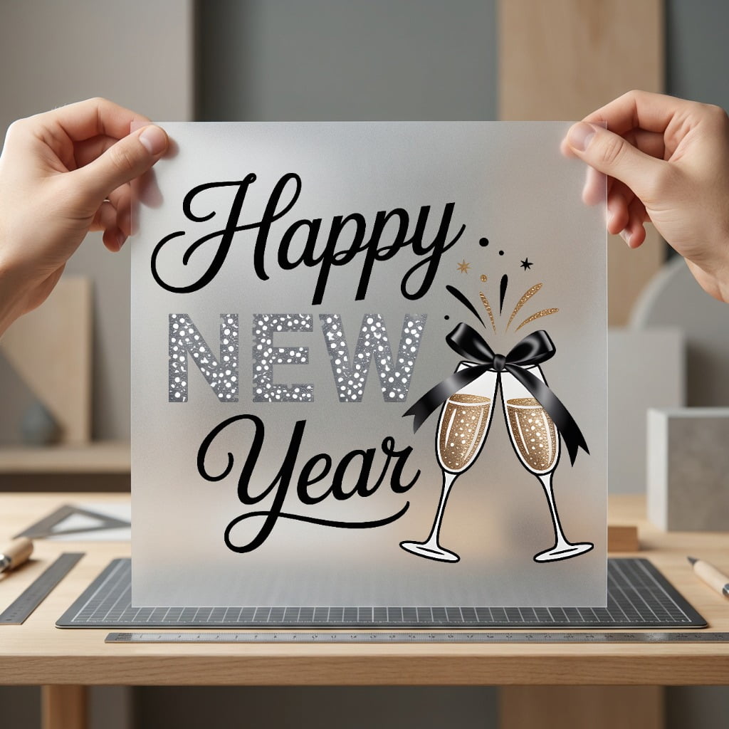 Happy Year Celebration Festivity Christmas Ready to Press DTF Transfer for Dtf