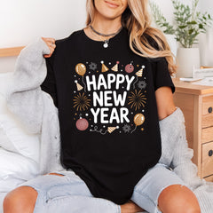 Happy Year Celebration Festivity Cozy Cute Collection Good Vibes Collection Ready to Press DTF Transfer for Dtf