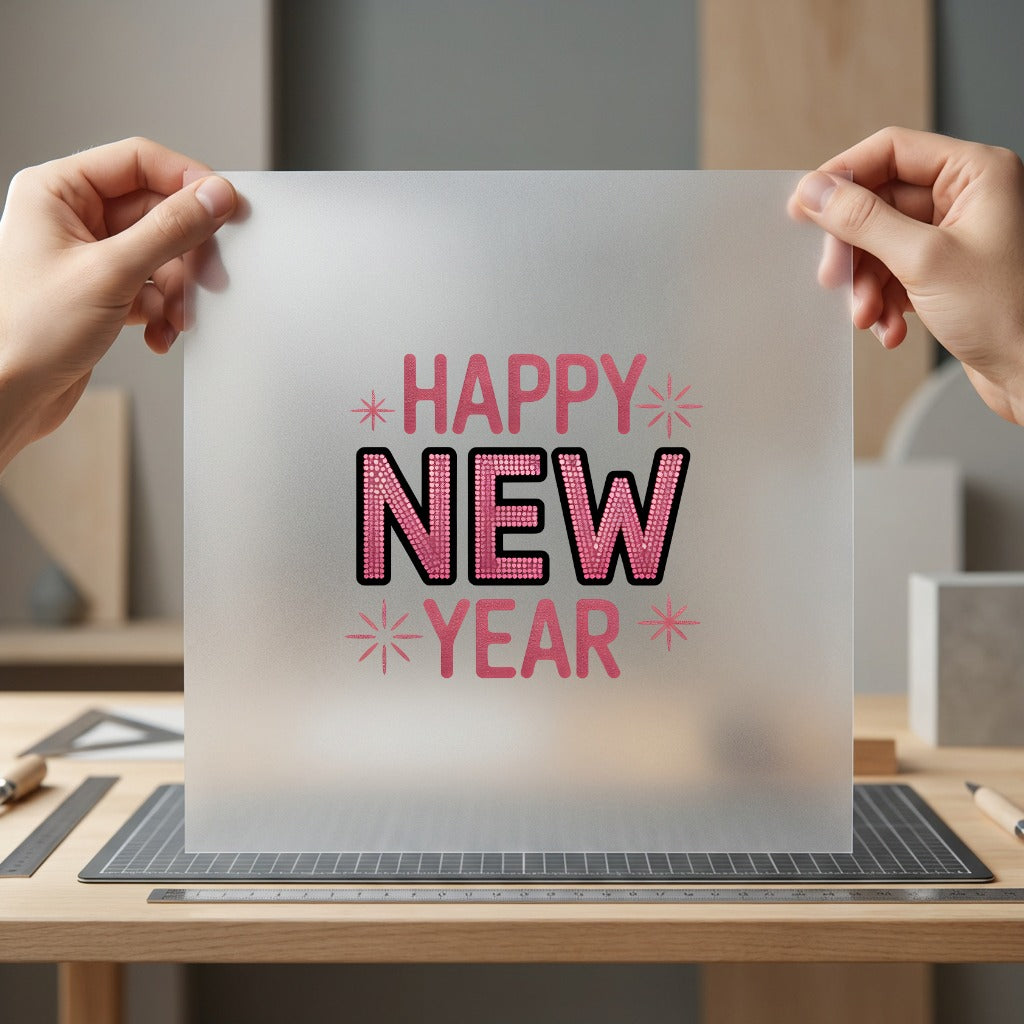 Happy Year Celebration Festivity Good Vibes Collection Positive Vibes Collection Ready to Press DTF Transfer for Dtf