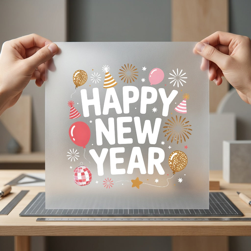 Happy Year Celebration Festivity Positive Vibes Collection Good Vibes Collection Ready to Press DTF Transfer for Dtf