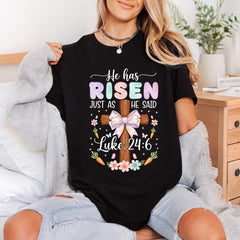 Has Risen Luke Easter Faith Bible Ready to Press DTF Transfer for Dtf