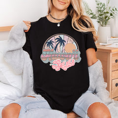 Hawaii Retro Sunset Tropical Vintage Retro Ready to Press DTF Transfer for Dtf