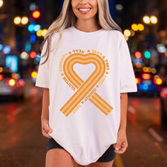 Heart Ribbon Faith Retro Faith Vintage Ready to Press DTF Transfer for Dtf