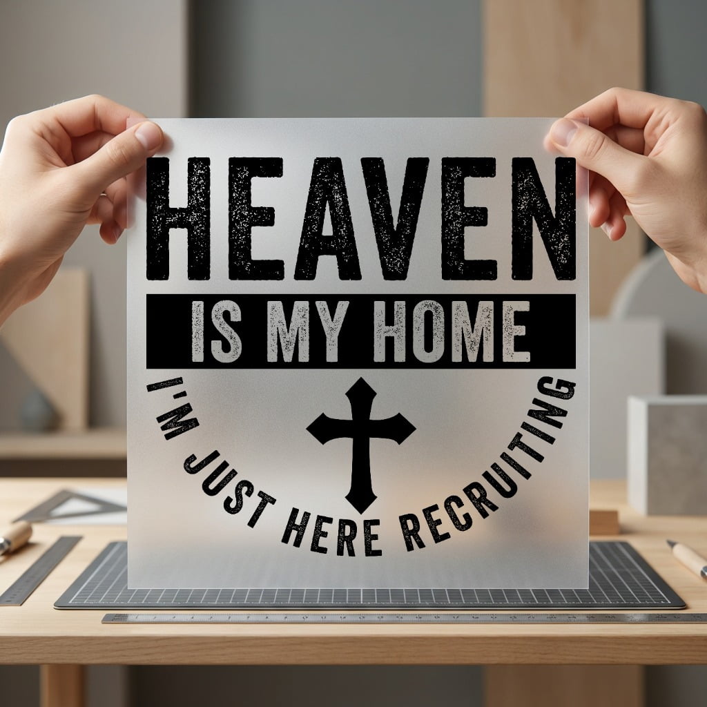Heaven Home Christian Faith Christian Faith Ready to Press DTF Transfer for Dtf