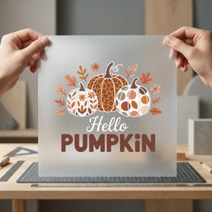 Hello Pumpkin Patch Autumn Thanksgiving Autumn Ready to Press DTF Transfer for Dtf
