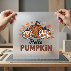 Hello Pumpkin Patch Autumn Thanksgiving Autumn Ready to Press DTF Transfer for Dtf