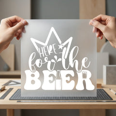 Here Beer Crown Party Foodie Quotes Collection Food & Drink Culture Collection Ready to Press DTF Transfer for Dtf