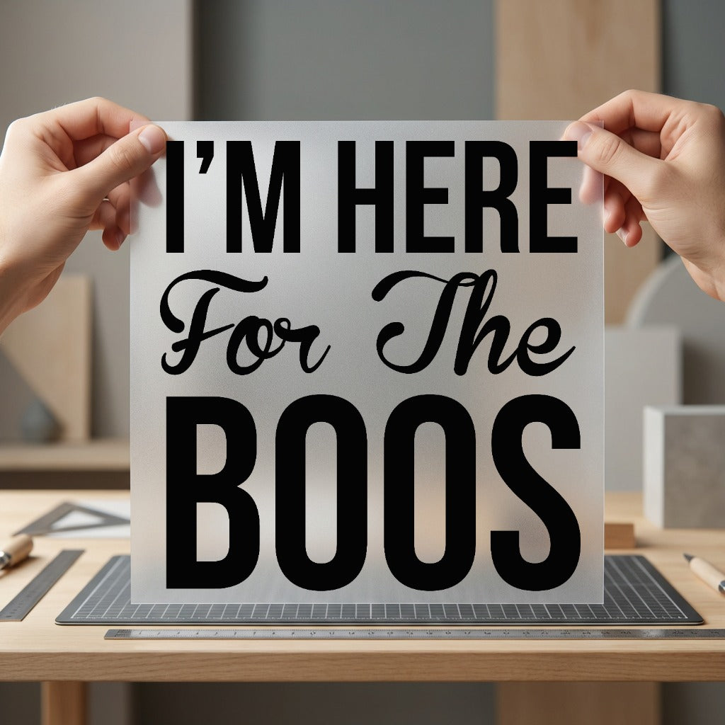 Here Boos Halloween Diy Halloween Ready to Press DTF Transfer for Dtf
