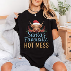 Highland Cow Christmas Holiday Christmas Pet Ready to Press DTF Transfer for Dtf