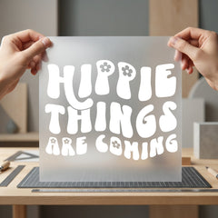 Hippie Things Coming Retro Retro Boho Ready to Press DTF Transfer for Dtf