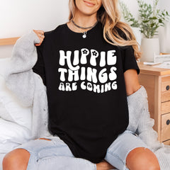 Hippie Things Coming Retro Retro Boho Ready to Press DTF Transfer for Dtf