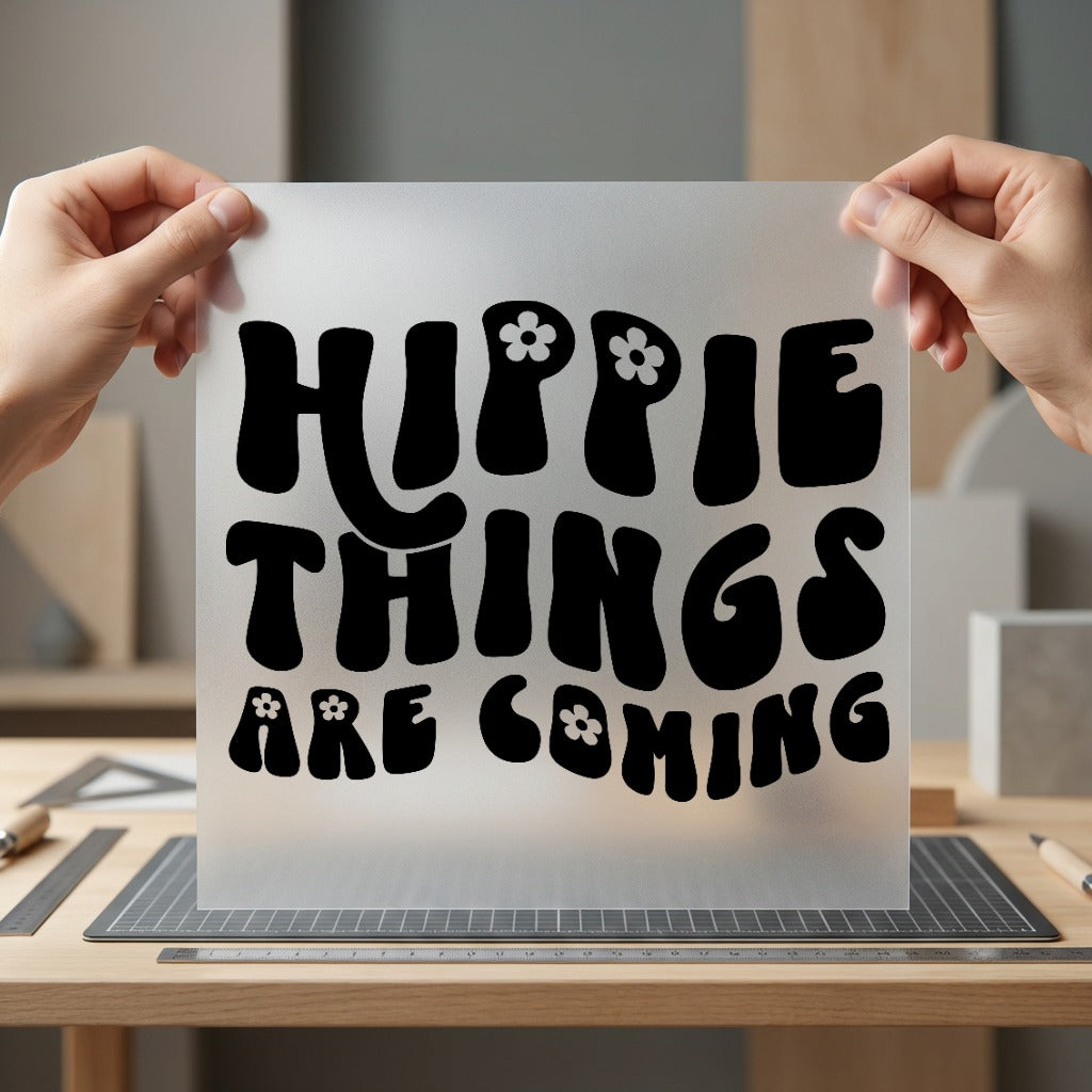 Hippie Things Coming Retro Retro Boho Ready to Press DTF Transfer for Dtf