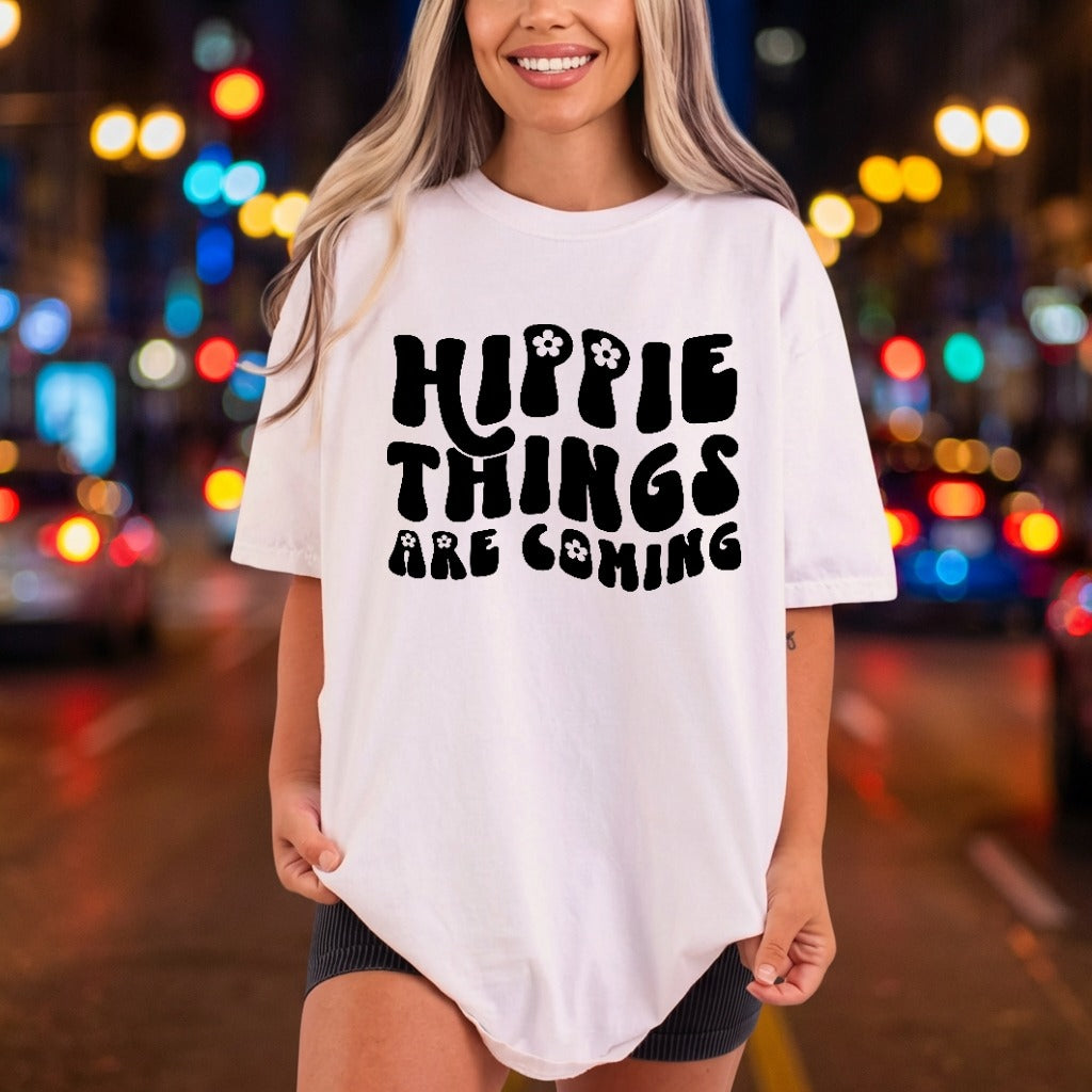 Hippie Things Coming Retro Retro Boho Ready to Press DTF Transfer for Dtf