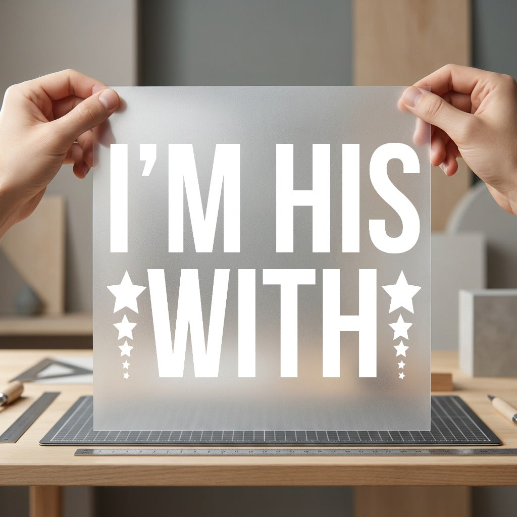 His Stars Bold Diy Valentine Aesthetic Ready to Press DTF Transfer for Dtf