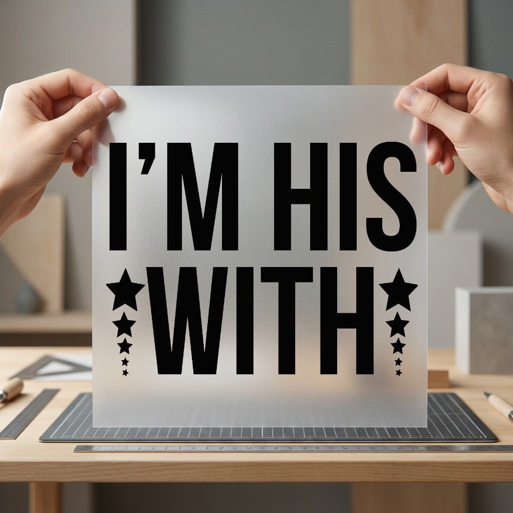 His Stars Bold Diy Valentine Aesthetic Ready to Press DTF Transfer for Dtf
