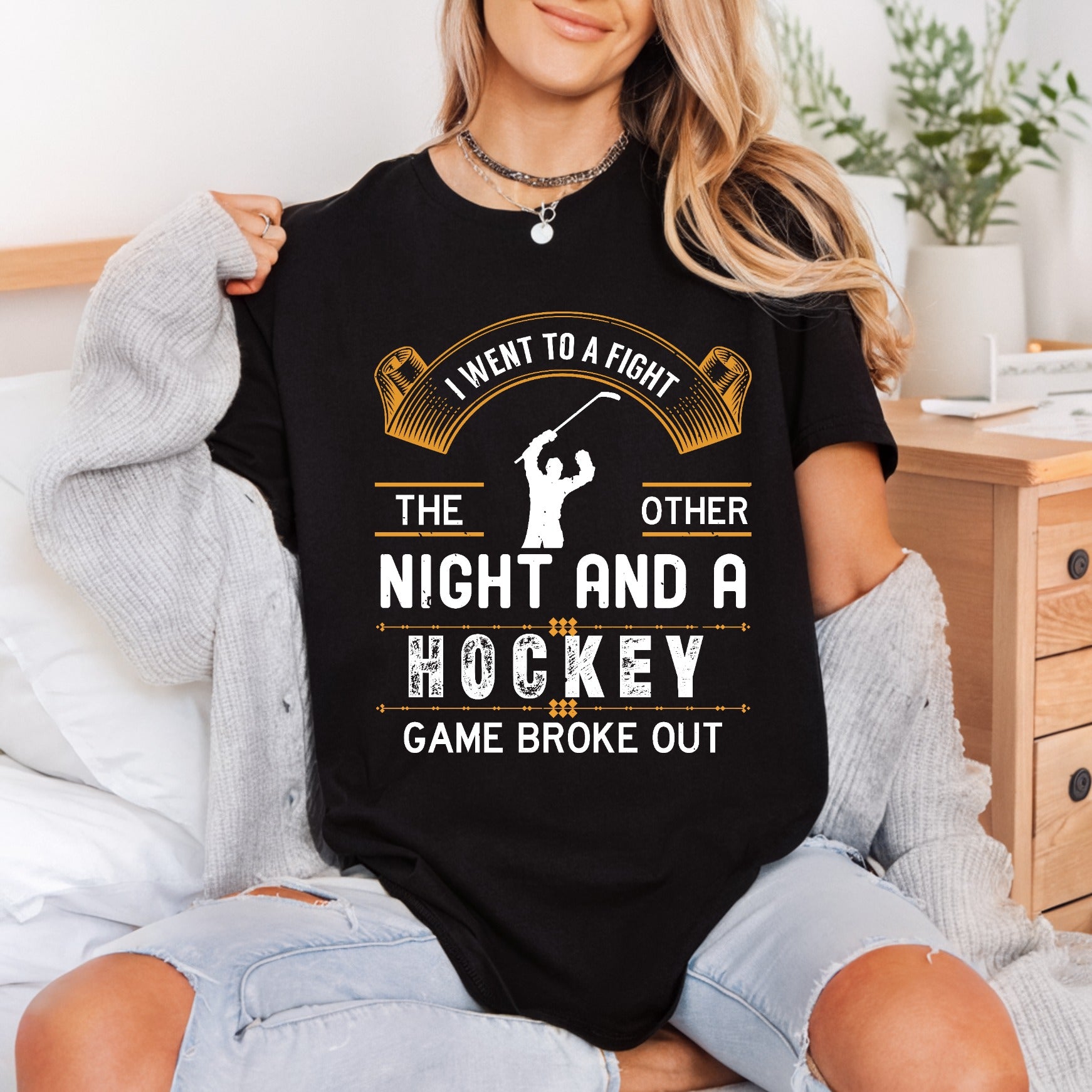 Hockey Game Broke Out Winter Retro Ready to Press DTF Transfer for Dtf