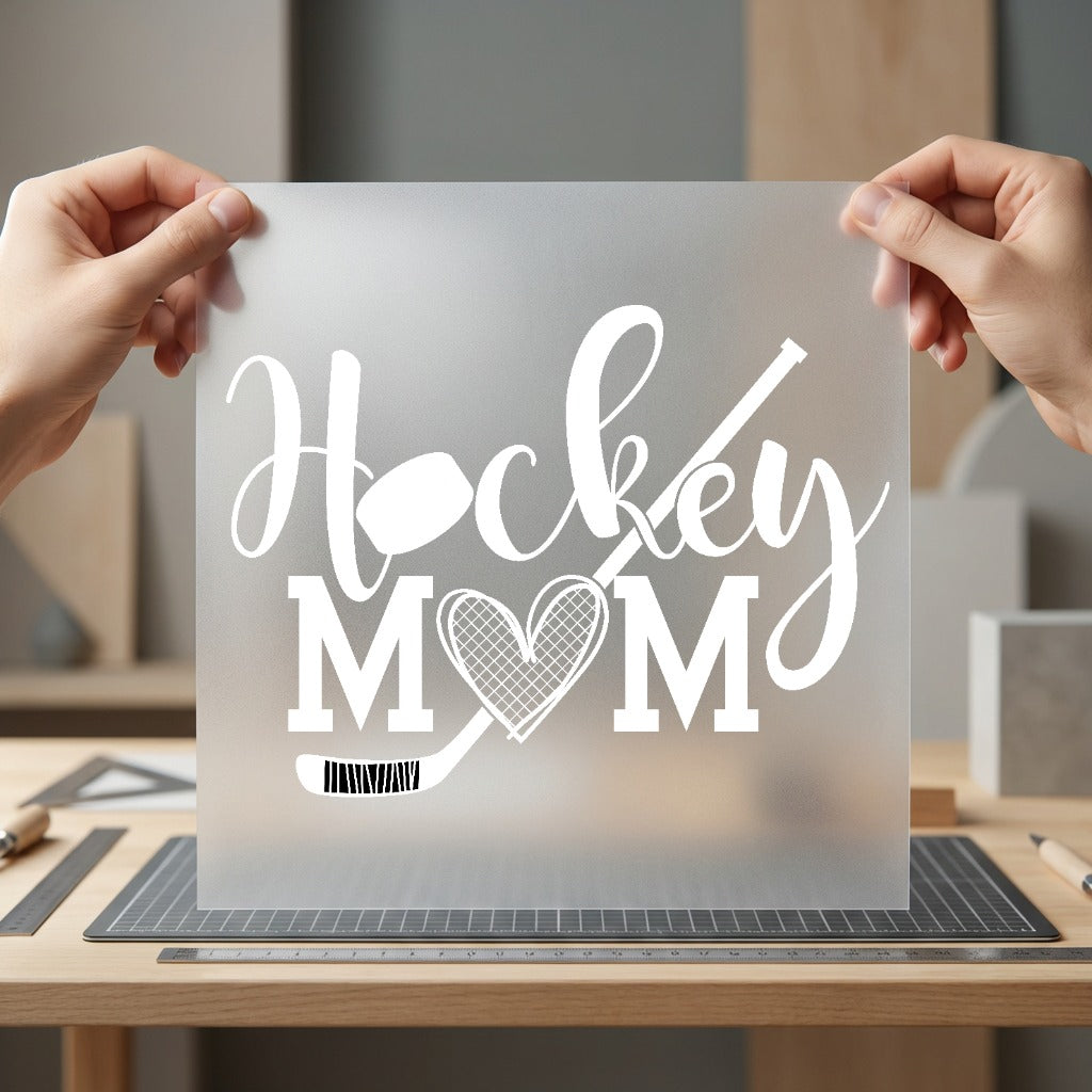 Hockey Mom Script Sports Winter Mom Ready to Press DTF Transfer for Dtf