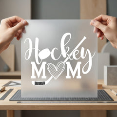 Hockey Mom Script Sports Winter Mom Ready to Press DTF Transfer for Dtf