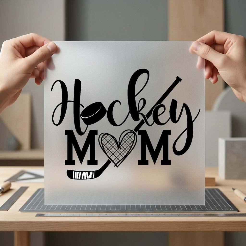 Hockey Mom Script Sports Winter Mom Ready to Press DTF Transfer for Dtf
