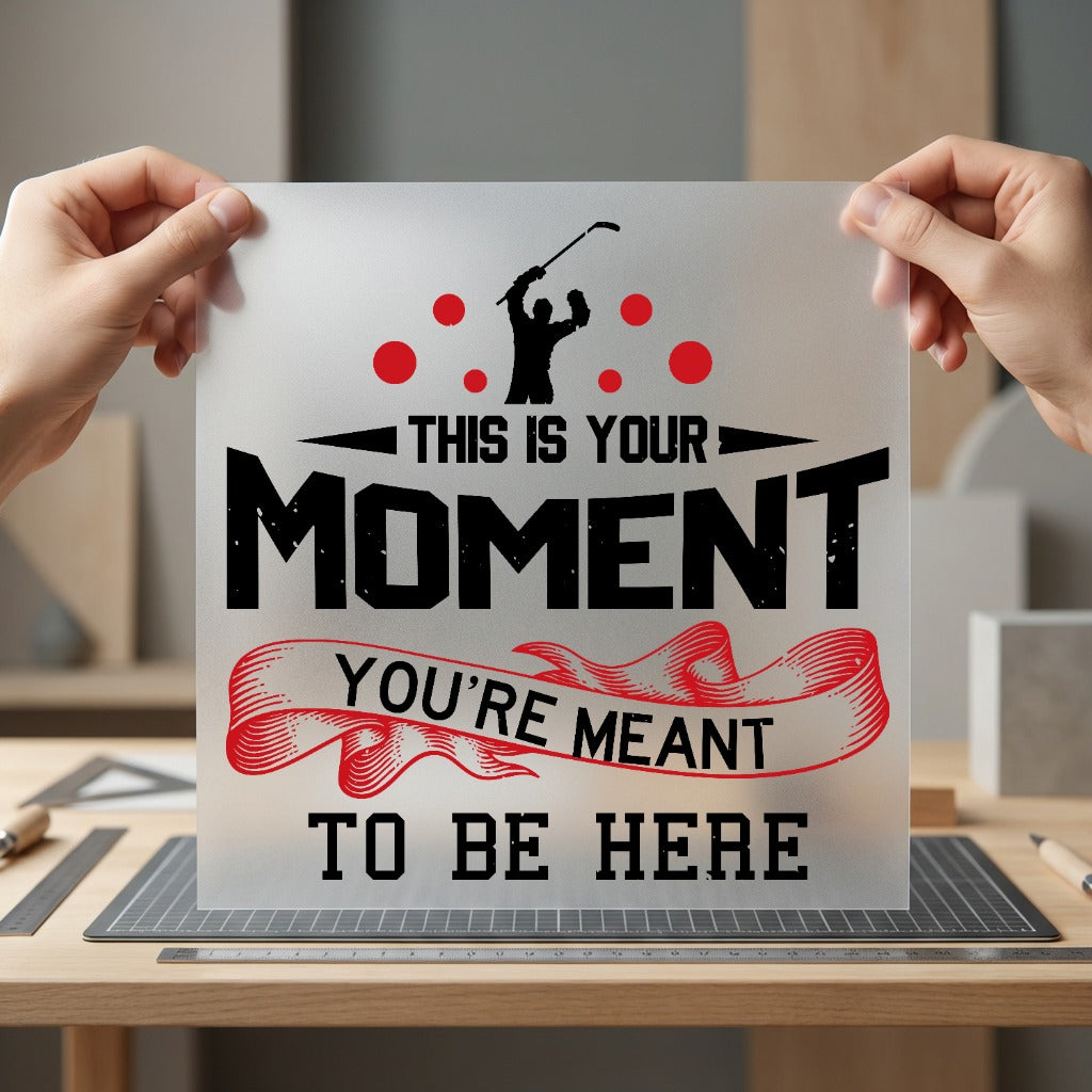 Hockey Moment Quote Sports Winter Retro Ready to Press DTF Transfer for Dtf