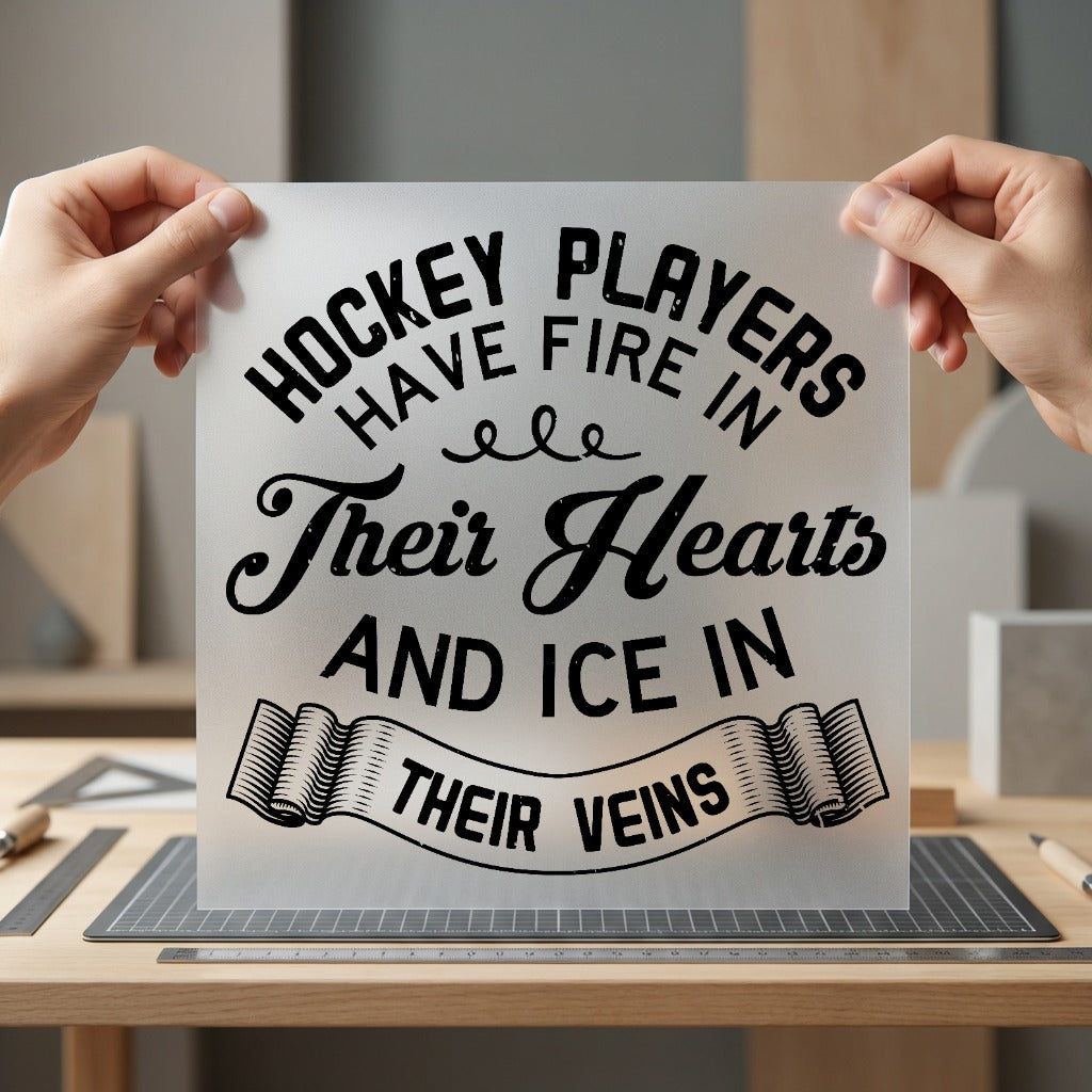 Hockey Players Have Fire Winter Vintage Ready to Press DTF Transfer for Dtf