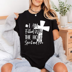 Holy Spirit Fire Script Christian Faith Ready to Press DTF Transfer for Dtf