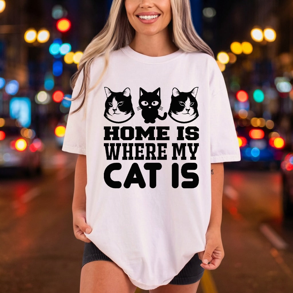 Home Where Cat Pet Mom Dad Ready to Press DTF Transfer for Dtf